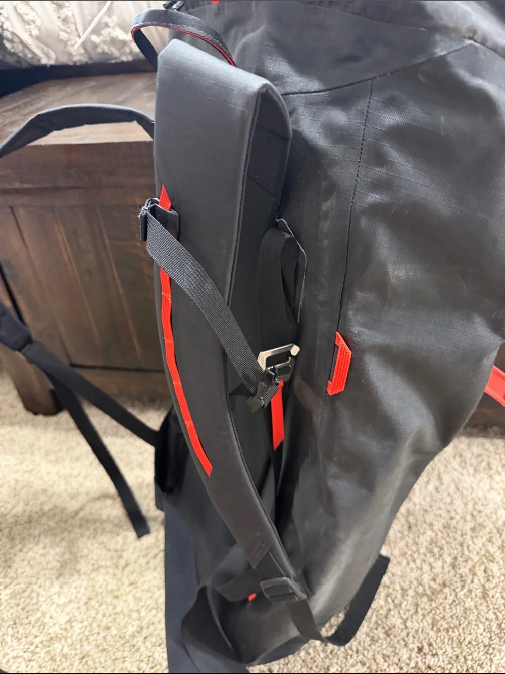 Arc'teryx Alpha SK 32 Red and Black backcountry ski